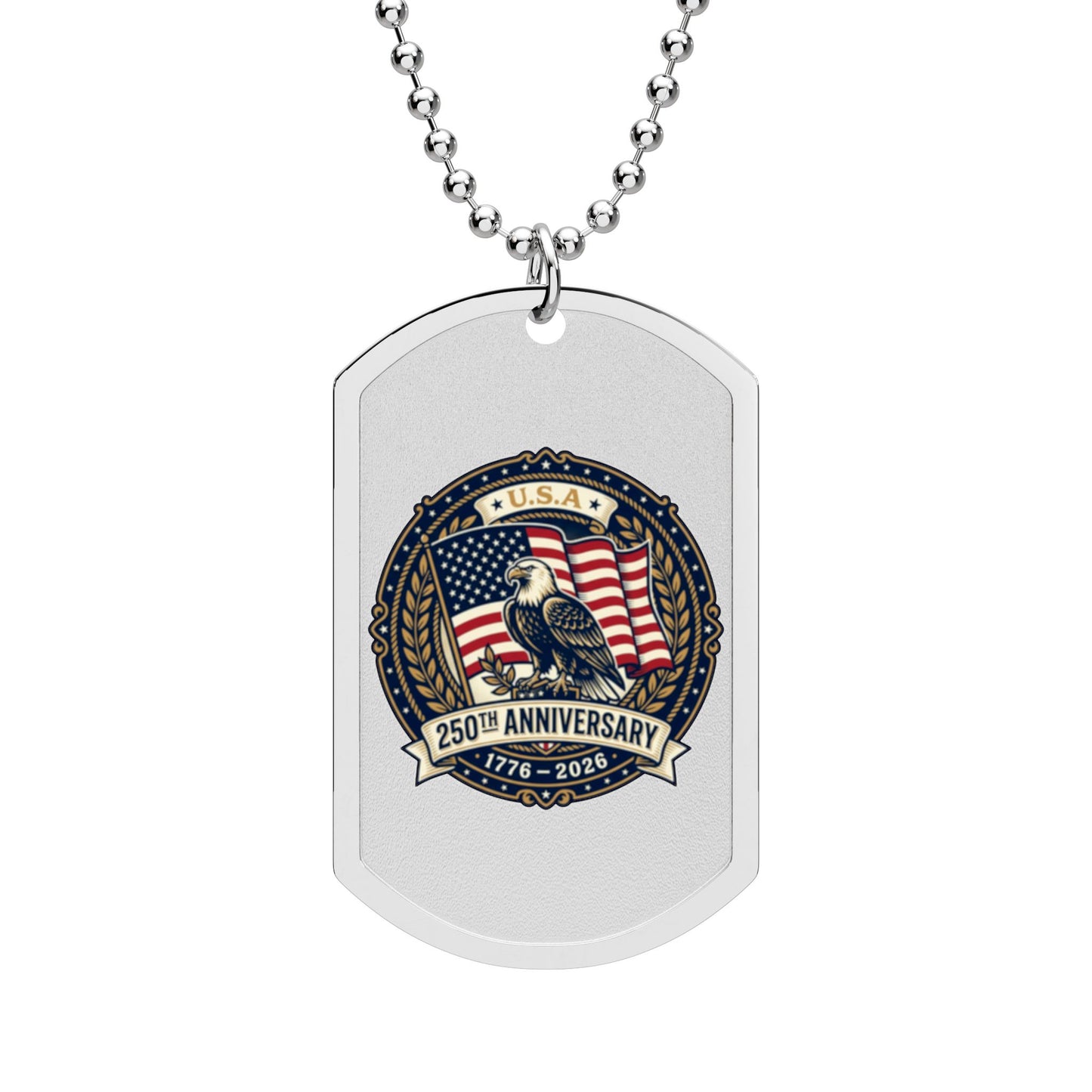 U.S.A. 250 - Dog Tag Necklace