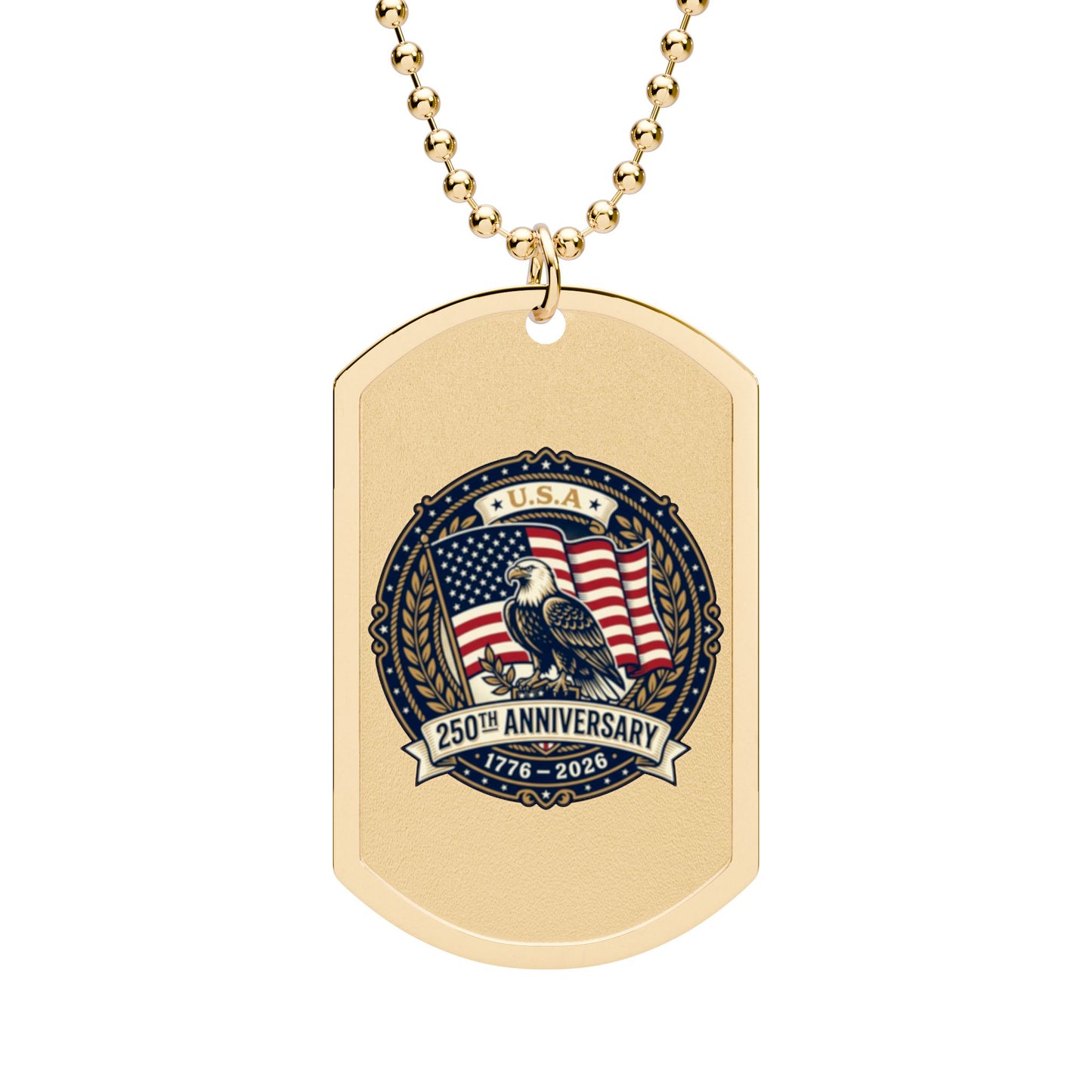 U.S.A. 250 - Dog Tag Necklace